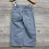 NEW Wide Leg Jeans Embroidered Hearts 2t