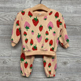 Crewneck & Pants Strawberries 12-18m