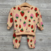 Crewneck & Pants Strawberries 12-18m