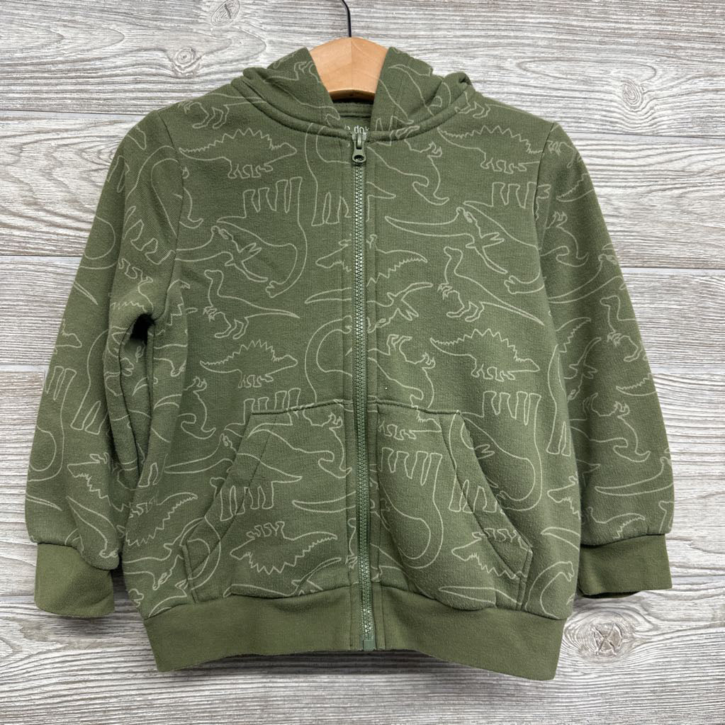 Full Zip Hoodie Dinosaurs 3t