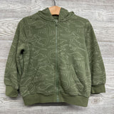 Full Zip Hoodie Dinosaurs 3t