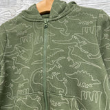 Full Zip Hoodie Dinosaurs 3t