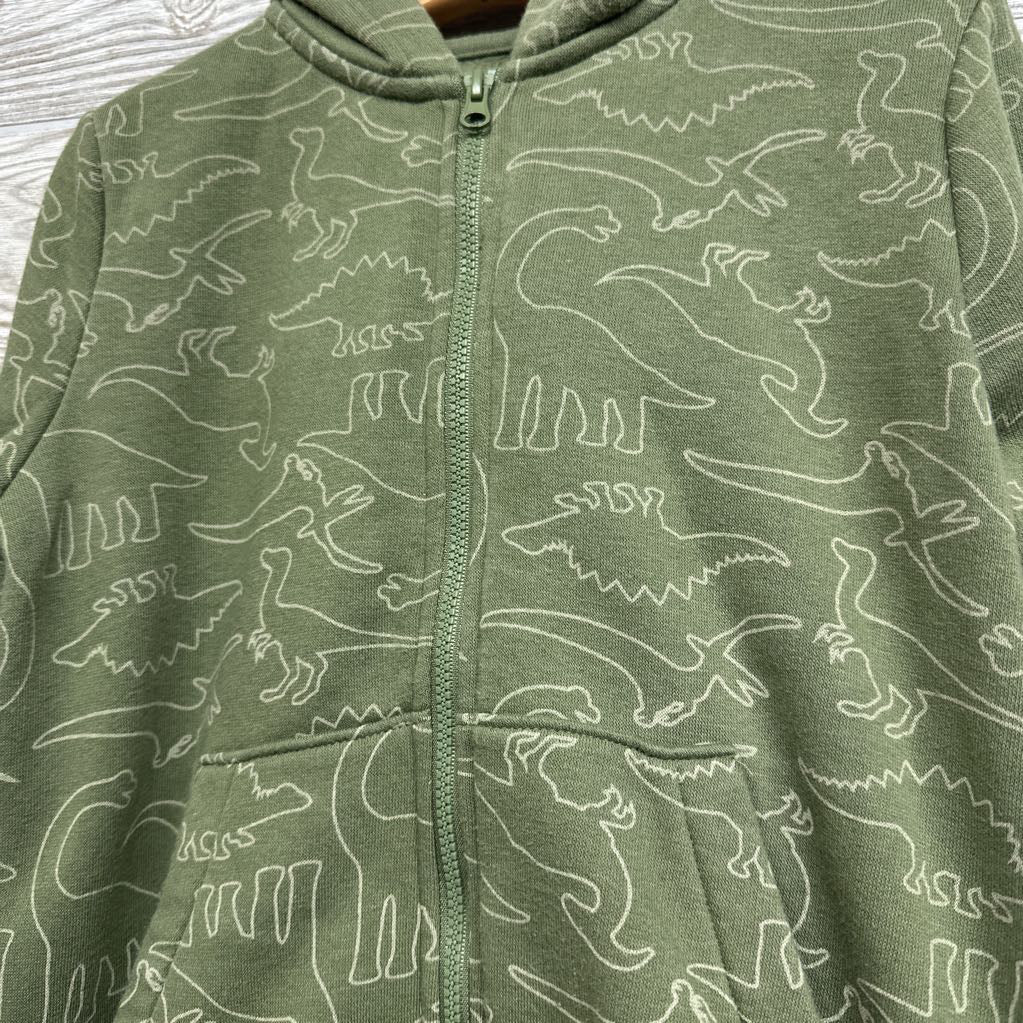 Full Zip Hoodie Dinosaurs 5t