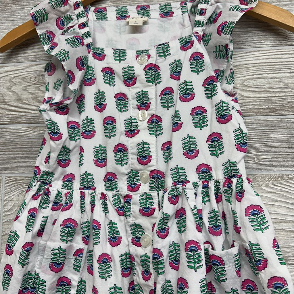 Flutter Sleeve Button Up Dress Flowers 8