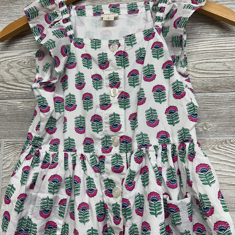 Flutter Sleeve Button Up Dress Flowers 8