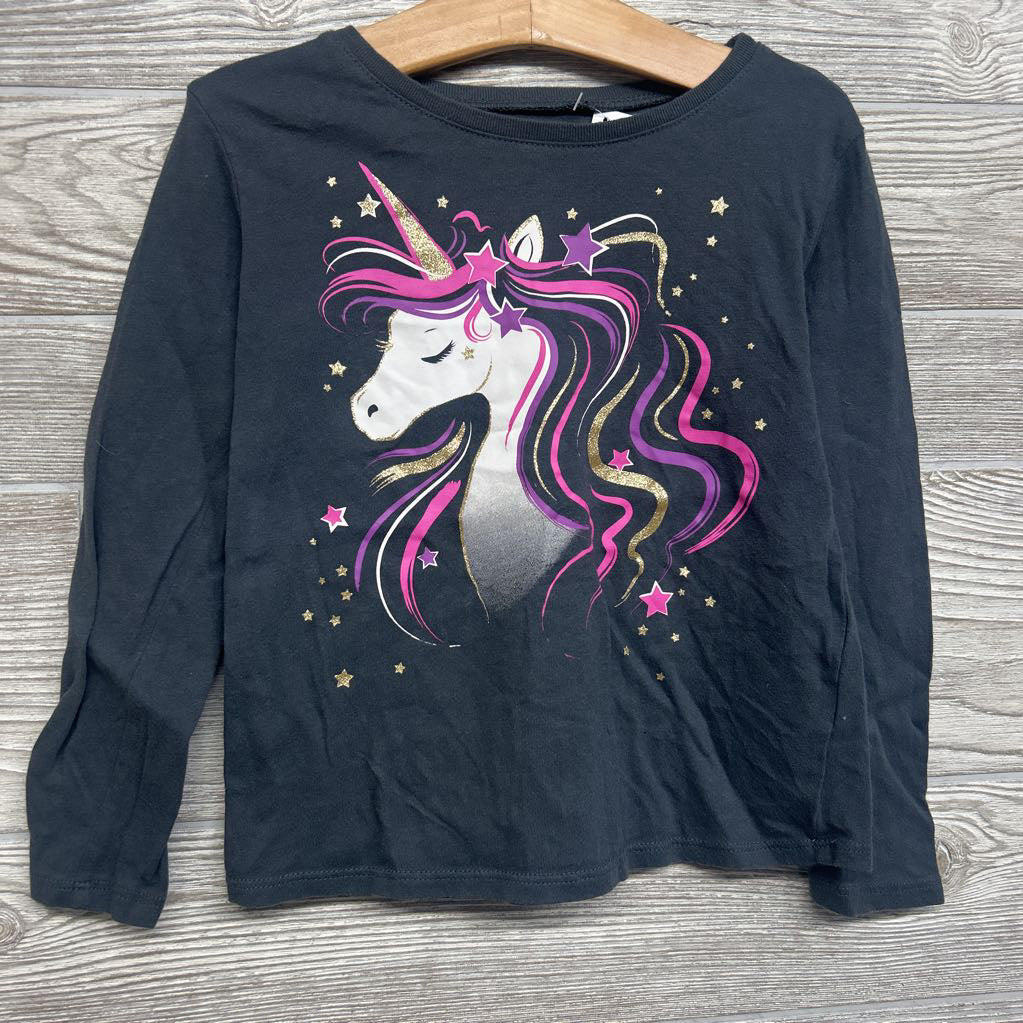 LS Shirt Glitter Unicorn 5-6