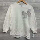 NEW Crewneck Sequin Glitter Butterfly 14