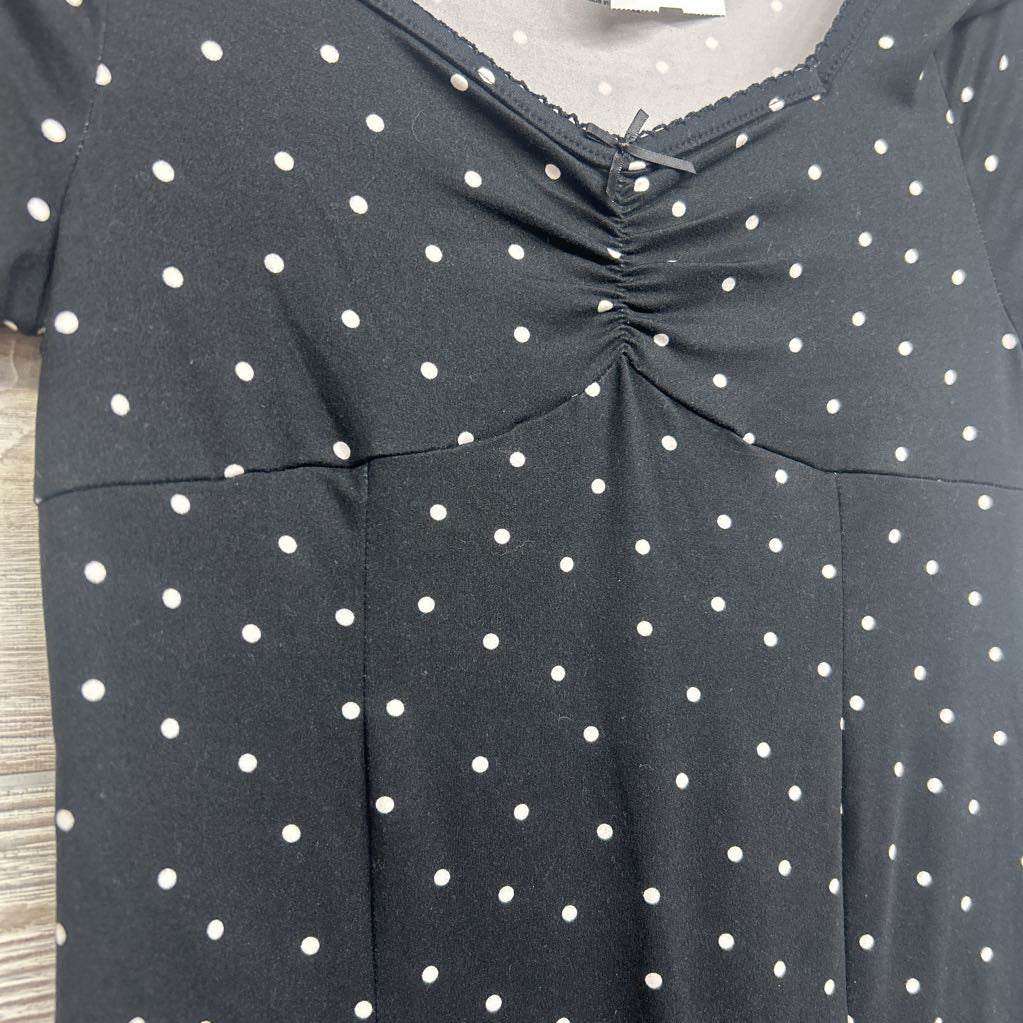 Dress Dots Bow 10-12