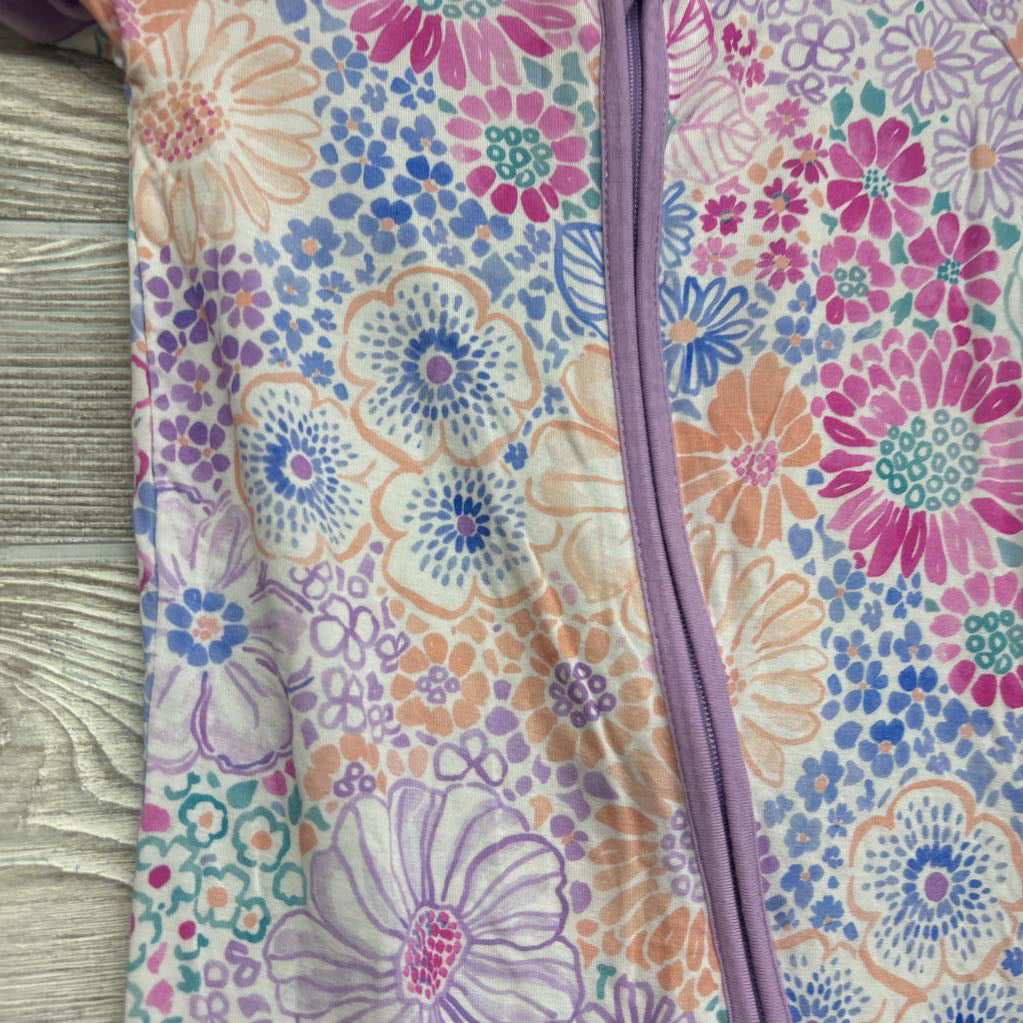 Bamboo Shorty Sleeper Flowers 2T