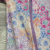 Bamboo Shorty Sleeper Flowers 2T