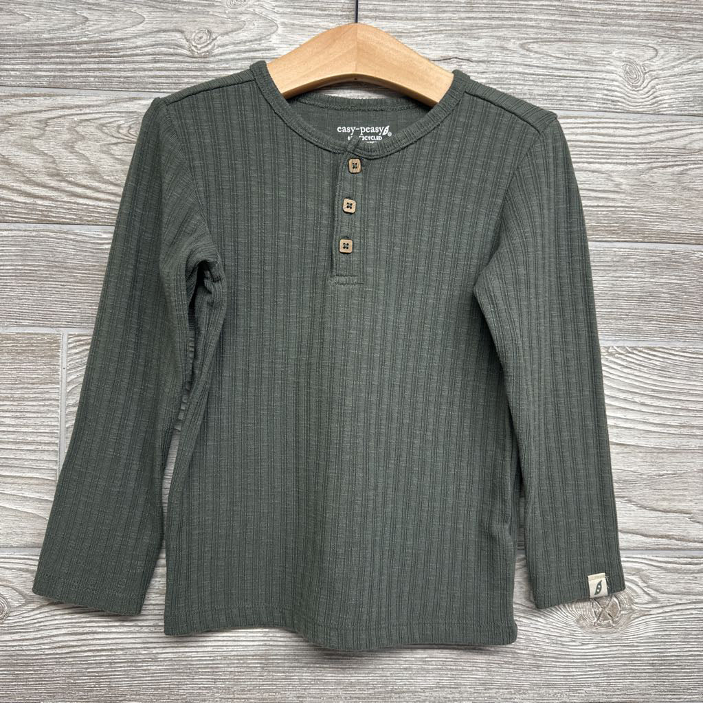Ribbed Henley Shirt 3t
