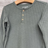 Ribbed Henley Shirt 3t