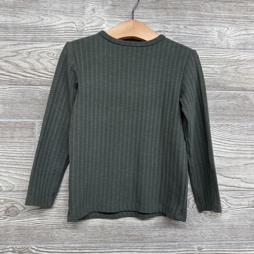 Ribbed Henley Shirt 3t