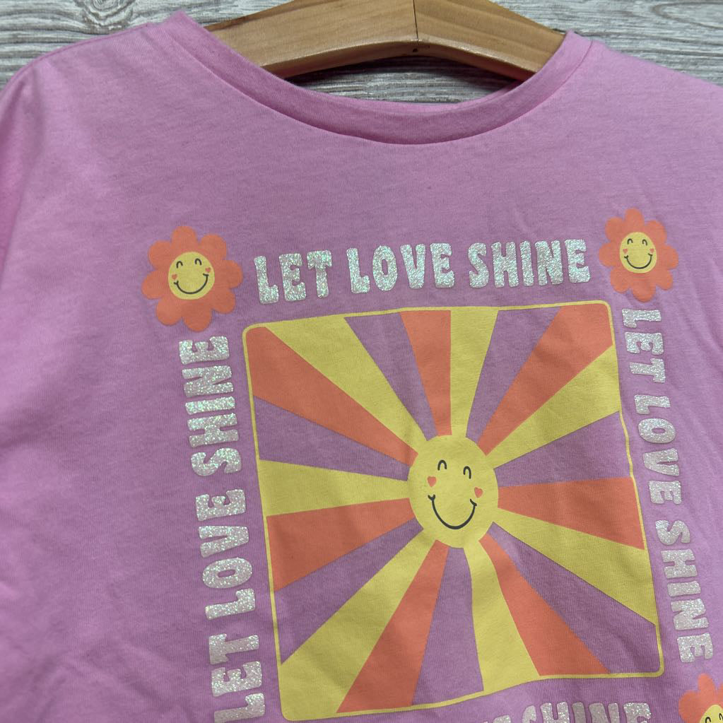 Boxy Cropped Shirt Let Love Shine 8