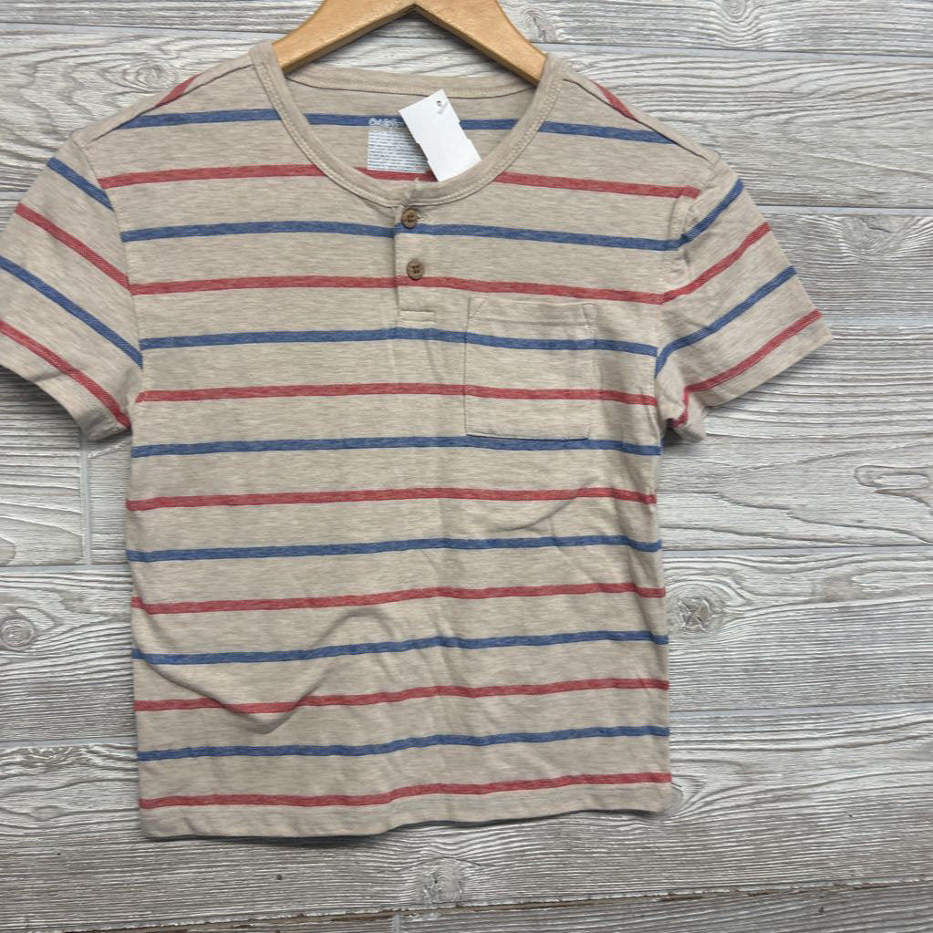 Henley Shirt Stripes Chest Pocket 4-5