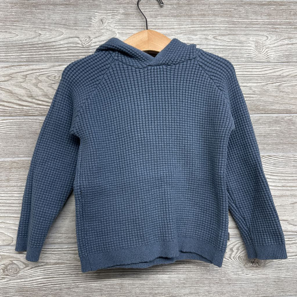 Waffle Knit Shirt W/ Hood 4t