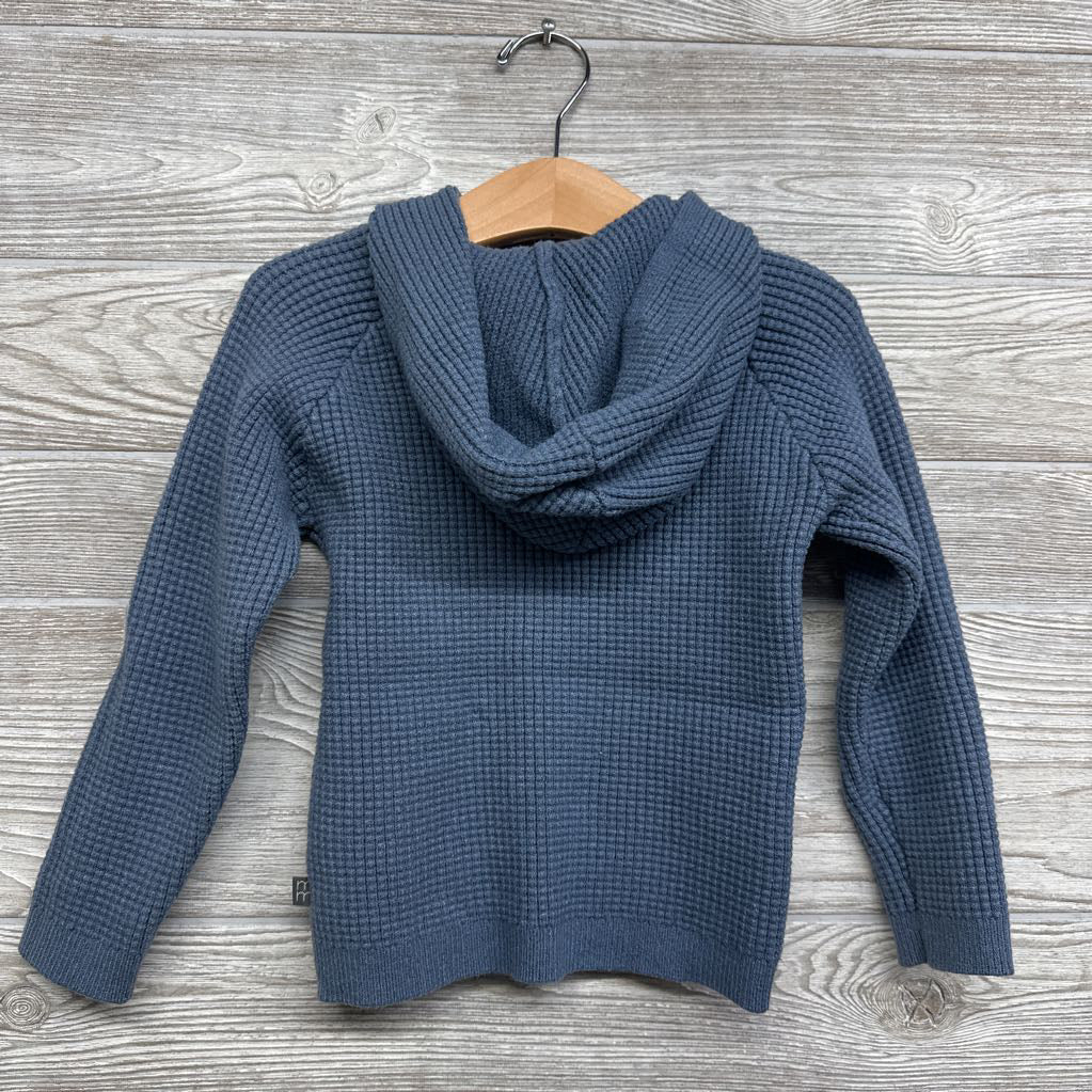 Waffle Knit Shirt W/ Hood 4t