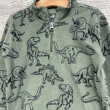 1/4 Zip Fleece Pullover Dinosaurs 5t