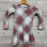 LS Plaid Dress 4t