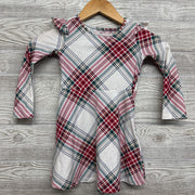 LS Plaid Dress 4t
