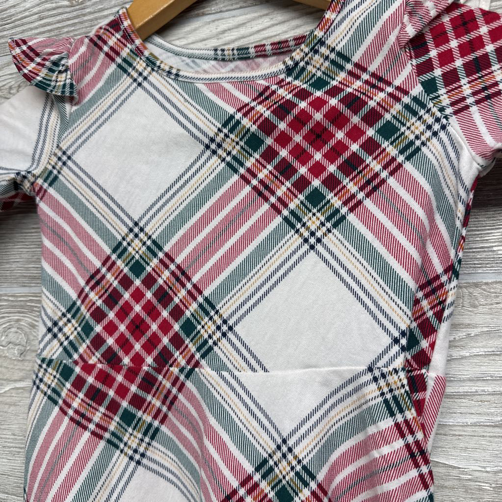 LS Plaid Dress 4t