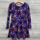 LS Dress Black Cats, Candy & Pumpkins 5-6