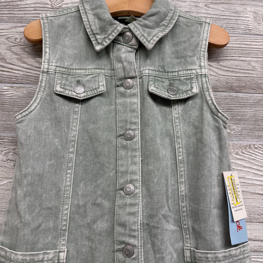 NEW Button Up Denim Jumper Dress 3t