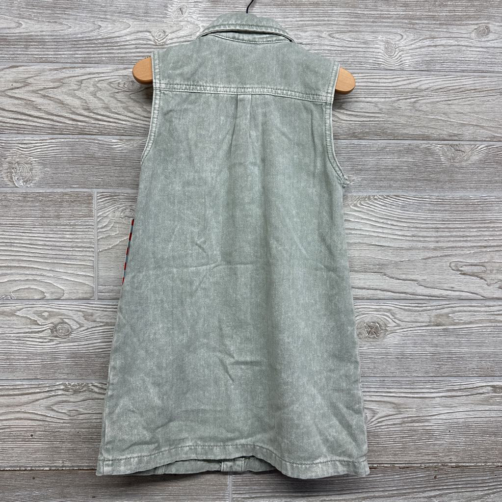 NEW Button Up Denim Jumper Dress 3t