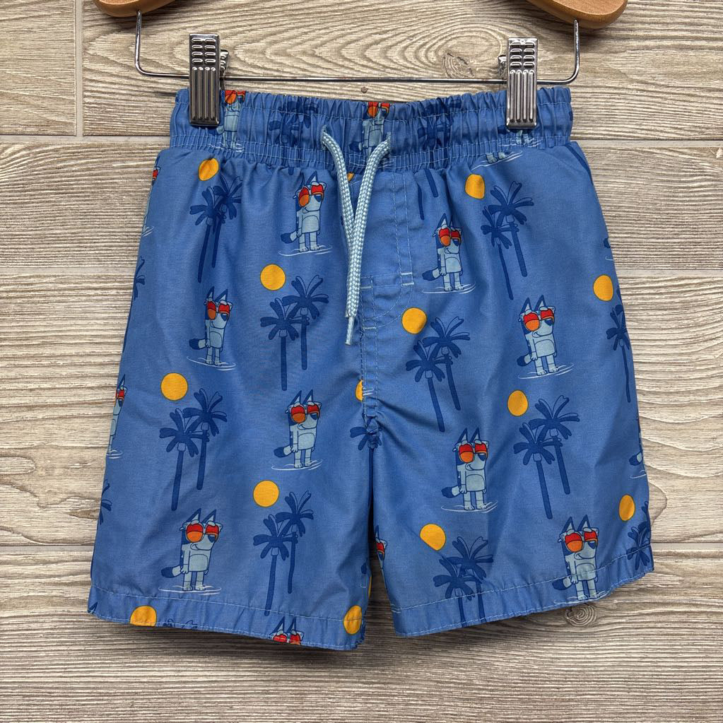 LS Rash Guard & Swim Trunks Palm Trees 3T