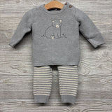 Sweater Bear & Pants Stripes 12M