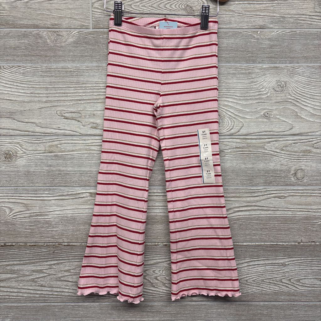 NEW Ribbed Flare Pants Stripes 5T