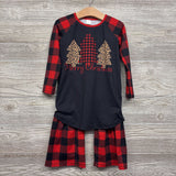 LS Shirt Merry Christmas & Leggings Bell Bottom Pants Buffalo Plaid 4