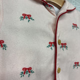 2 Pc LS Button Up PJs Bows 18M