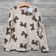 NEW LS Shirt Animal Print Bows 6x-7