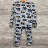 2 Pc Snug Fit LS PJs Construction Vehicles 3T