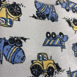 2 Pc Snug Fit LS PJs Construction Vehicles 3T