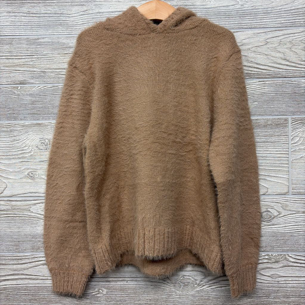 Fluffy Knit Hoodie 6x-7