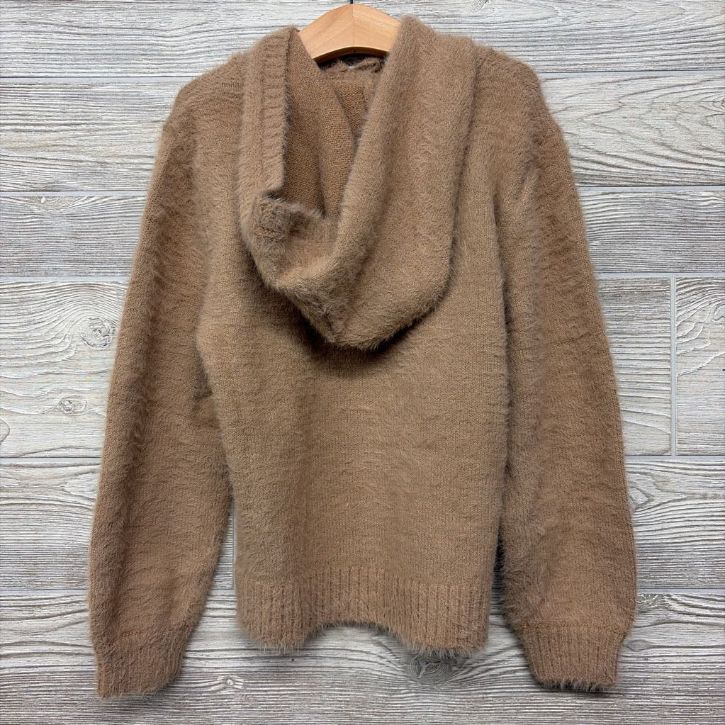 Fluffy Knit Hoodie 6x-7