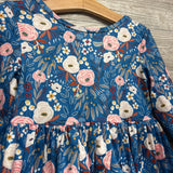 LS Twirl Dress Flowers 4T