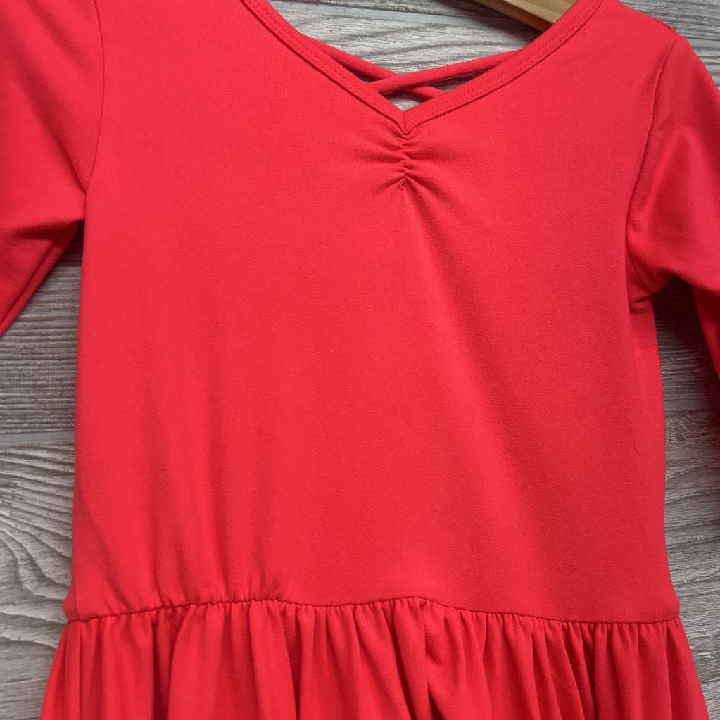 LS Cross Back Twirl Dress 3-4