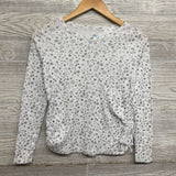 LS Ribbed Shirt Flowers Rainbows 10-12