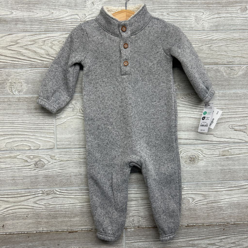 NEW LS Sherpa Collar Henley Outfit 12M