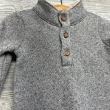 NEW LS Sherpa Collar Henley Outfit 12M