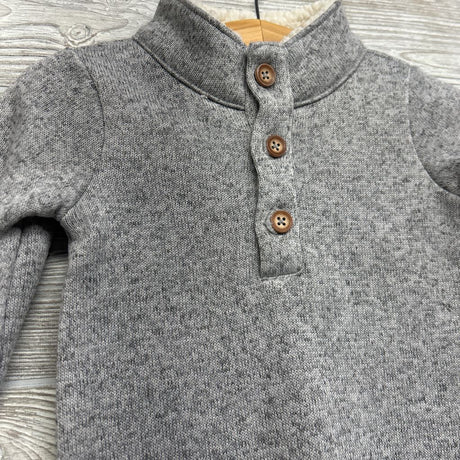 NEW LS Sherpa Collar Henley Outfit 12M