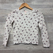 Ribbed LS Shirt Flowers 6-7