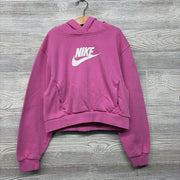 Club Fleece Crop Hoodie Logo 14