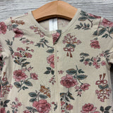 Footless Viscose Sleeper Flowers 12M