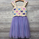 Crochet Tulle Dress Butterflies 7-8