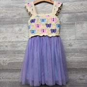 Crochet Tulle Dress Butterflies 7-8
