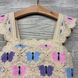Crochet Tulle Dress Butterflies 7-8
